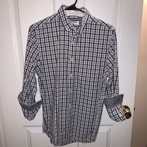 Express Patterned Button Down Shirt